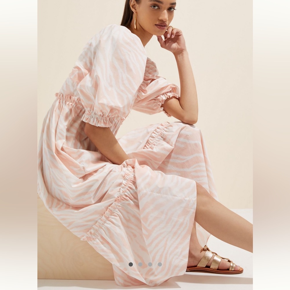 Hunter Bell Flounced Maxi Dress